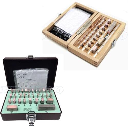 Block Gauge 32Pcs/Set 1 grade 0 grade Caliper Block gauge Inspection Block Gauge Measurement Instruments