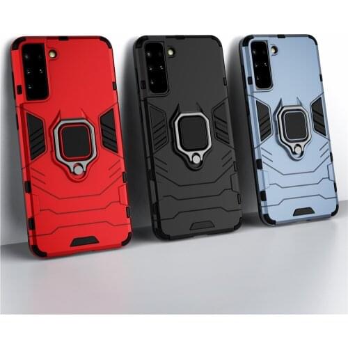 For Samsung S21 PLUS S21+ Funda For Samsung Galaxy S21 Plus Case S30 S20 Ultra FE Note 20 Cover Armor Ring Holder Phone Cover