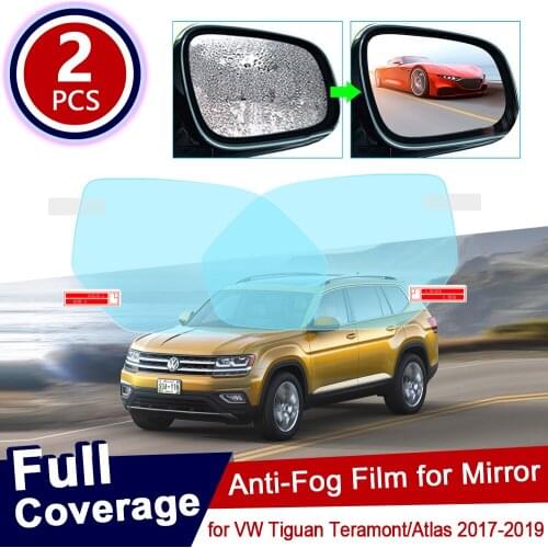 For Volkswagen VW Tiguan Teramont Atlas 2017 2018 2019 Car Mirror Window Clear Film Waterproof Rainproof Anti Fog Car Sticker