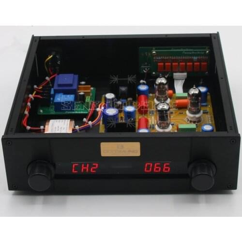 Finished HiFi Remote Control 12AX7 Tube Preamplifier 4 Way Input 1 Way Output Based on Marantz 7 Amplifier Audio Circuit