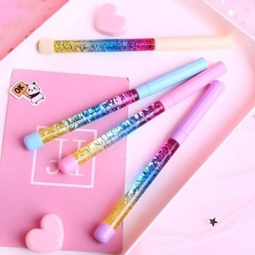 Beautiful Shining Liquid Flowing Pen Magic Wand Writing Pen Signature Pen School Office Students Stationery Supplies
