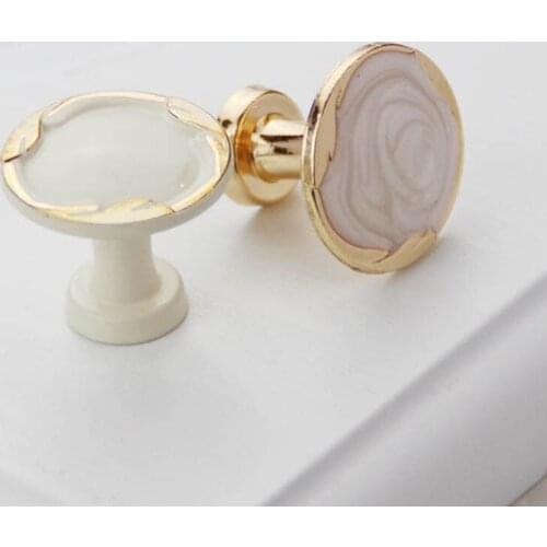 Nordic Round Shell Knob Dresser Drawer Knobs Pulls Handles Cupboard Knobs Kitchen Furniture Cabinet Handle Pull Hardware