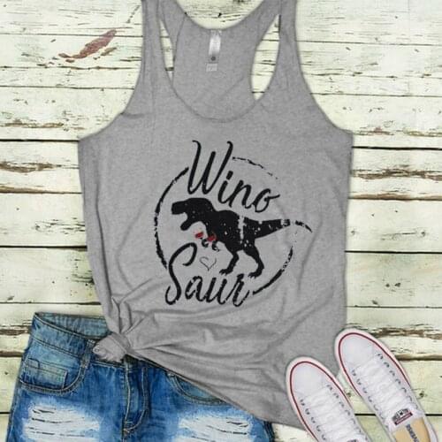 Tanks Girls Rose Planks Then Dranks Women Clothes Summer Sexy Workout Top Woman Blessed Mama Tank Wine Wino Saur Tops