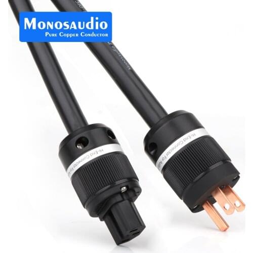 Monosaudio P901 Multiple Hi-OFC Copper Conductor US Power Cable American Standard AC Supply Wire Audio Video Hifi Power Cord