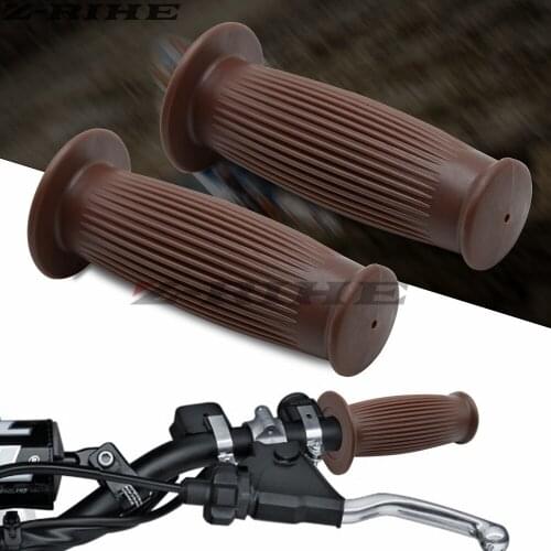 Motorcycle 7/8'' 22mm Retro Rubber Handlebar Hand Grip For Honda CBR600RR CBR1000RR F1 F2 F3 F4 F4i F5 CBR600 RC51 CB 599 600