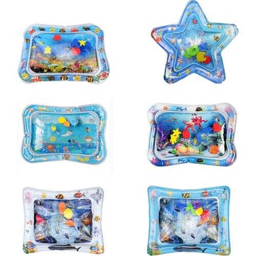 Inflatable Water Mat Summer Fishing Pad Baby Early Education Learning Toy
