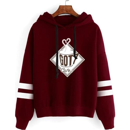 New GOT7 Hoodie Sweatshirt Exclusive Korean Style Combination Hoodies Women Fashion Casual Winter Warm Cap Sweatshirt Pullovers
