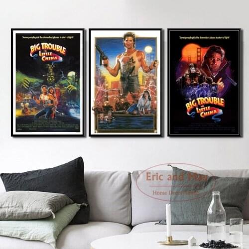 Big Trouble In Little China Classic Movie Funny Canvas Painting Posters And Prints Vintage Poster Decorative Home Decor Plakat