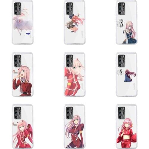 Zero Two Darling in the FranXX Phone Case Transparent For Huawei honor V 9 8 10 20 7 i S A C X pro lite play Soft TPU