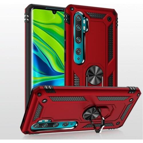 Luxury Armor Shockproof Case For Xiaomi mi Note 10 Lite case note10 Pro Hybrid For Xiaomi mi 10 Lite mi10 Pro Metal Ring Cover