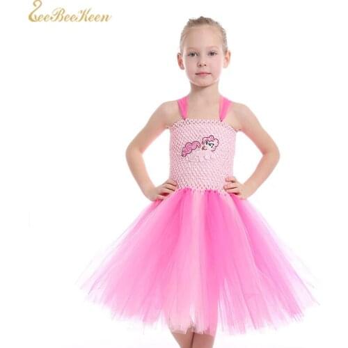 Girls pink Tutu Dress Baby Sweet Dress For Party Anime Halloween Cosplay Costume Wedding Dress For Kids Unicorn Princess Dress