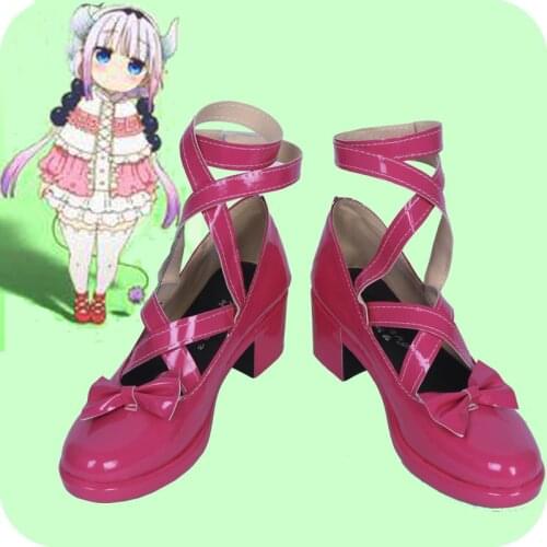 Kobayashi-san Chi no Maid Dragon Kanna Kamui Cosplay Boots Shoes Anime Party Cosplay Boots Custom Made for Women Shoes