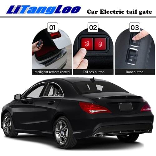 LiTangLee Car Electric Tail Gate Lift Tailgate Assist System For Mercedes-Benz CLA C117 2013~2020 Control Lid