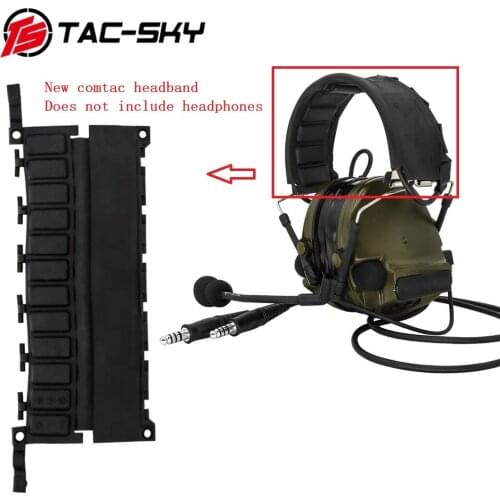 TAC-SKY new comtac replacement headband tactical headphones peltor series comtac i ii iii iv hunting noise-cancelling headphones