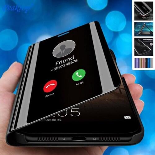 Smart Mirror Flip Phone Case For iphone 7 8 X XS XR Clear View Smart Mirror flip Case For iphone XS Max 5 5S SE 6 6S Plus Cover