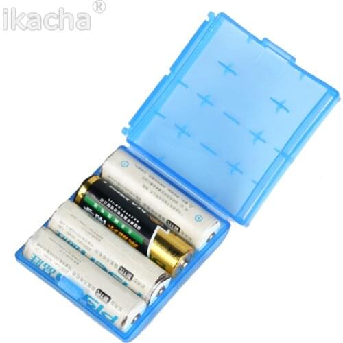 1pcs Plastic Battery Storage Hard Case Boxes Battery Holder bag for 4x AA /AAA flash light battery case