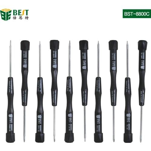 BST-8800C Precision screwdriver set 10 in 1 magnetic screwdriver set,Mobile phone iPad camera iphone Samsung repair tool