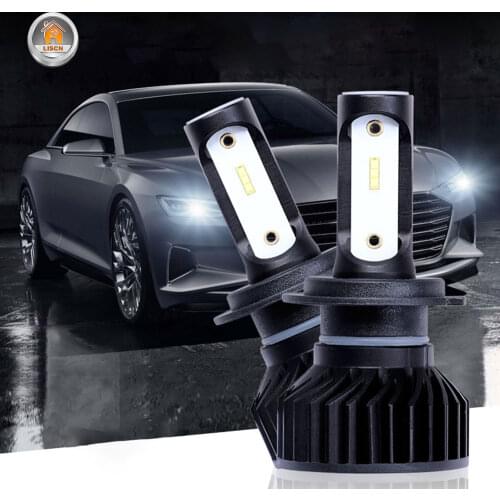 2Pcs LED Headlights Car Accessories lamps Led H7 H11 H4 9005 9006 Led Work Light 6500K Car Headlights Ice lamps Led Truck Work