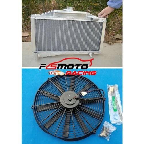 FOR MORRIS MINOR 1000 948/1098 M/T 1955-1971 1970 1969 1968 1967 1966 1965 1964 1963 1962 1961 3 ROW ALUMINUM RADIATOR+FAN