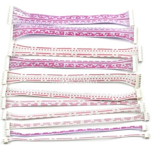 5PCS 2.54mm Pitch Connector Cable Double Head XH2.54 Plug Line length 20cm Red and white 2P/3P/4P/5P/6P/7P/8P/9P/10P/11P/12P