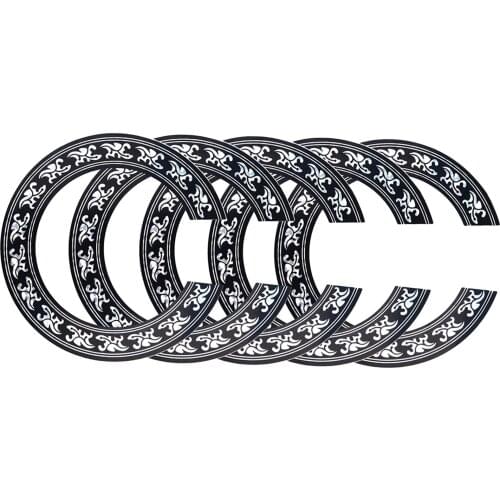 5 PCS PVC Guitar Soundhole Rosette Decal Self-Adhesive Inlay Sticker for 39'' Classic Guitar Instrument Luthier Accessory Parts