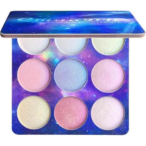 9 Colors Highlighter Illuminator Makeup Face Brighten Contouring Highlighter Powder Palette Bronzer Face Cosmetics