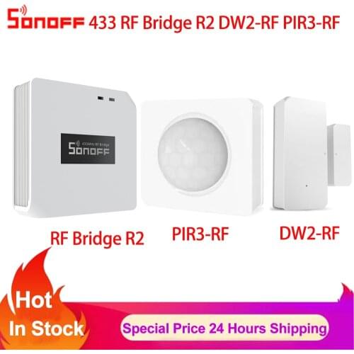 Sonoff 433 RF Bridge DW2-RF 433MHZ RF Wireless Door and Window Sensor Smart Home Automation Remote Control Via Ewelink APP