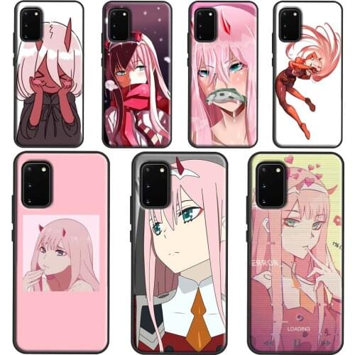 Anime Zero Two Phone Case For Samsung Galaxy S21 Ultra S20 FE S10E S8 S9 S10 Plus Cover For Note 10 9 20