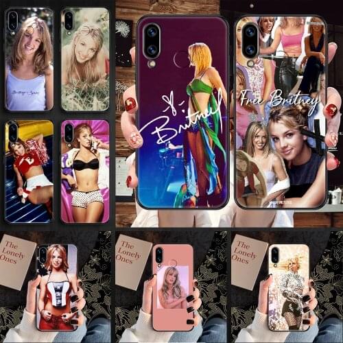 Britney Spears Phone case For Huawei Honor 6 7 8 9 10 10i 20 A C X Lite Pro Play black 3D shell pretty funda trend coque art