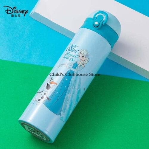 Disney Childrens Cup Elementary School Boys and Girls Drop Proof Water Cup Leak Proof Portable Stainless Steel Water Bottle