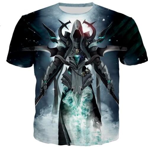 Diablo 3 Reaper of Soul t shirt men/women 3D printed t-shirts casual Harajuku style tshirt streetwear tops dropshipping