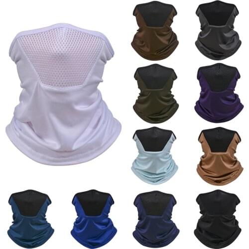 Cycling Headwear Summer Men Anti-sweat Breathable Cycling Face Cover Running Bicycle Bandana Sports Scarf Headband