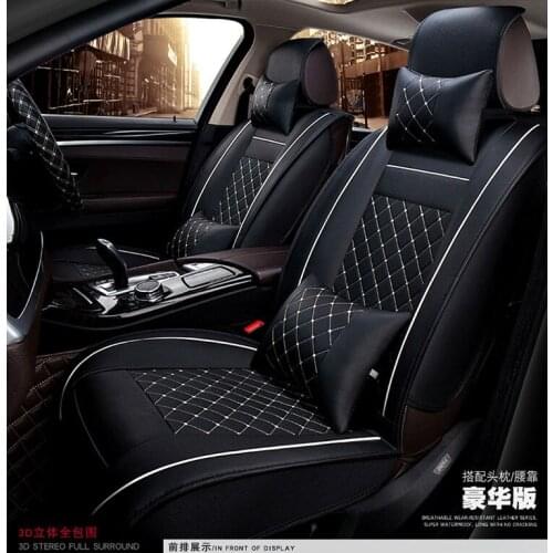 Automobile cushion set car seat covers pu interior mat pad for Agila Vectra Zafira Astra GTC PAGANI ZONDA SAAB Spyker RAM HUMMER