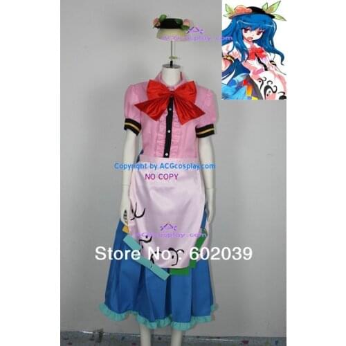 Touhou Project Scarlet Weather Rhapsody Tenshi Hinanai Cosplay Costume include hat prop Good quality ACGcosplay