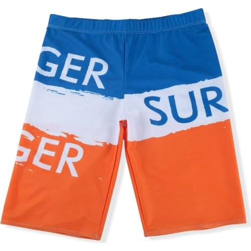 Fashion Swim Trunks Long Hot Boxer Swimwear Large Size Professional Swimming Beach Spring Loose Shorts