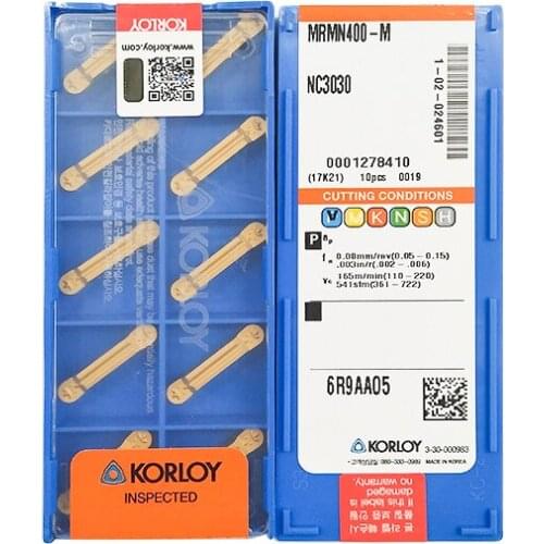 MRMN400-M NC3030 100% KORLOY Original carbide insert with the best quality 10pcs/lot free shipping