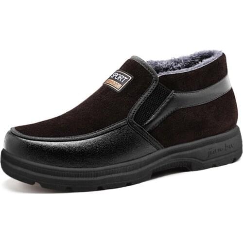 New Snow Boots Protective and Wear-resistant Sole Man Boots Warm and Comfortable Winter Walking Boots Big Szie sdc2