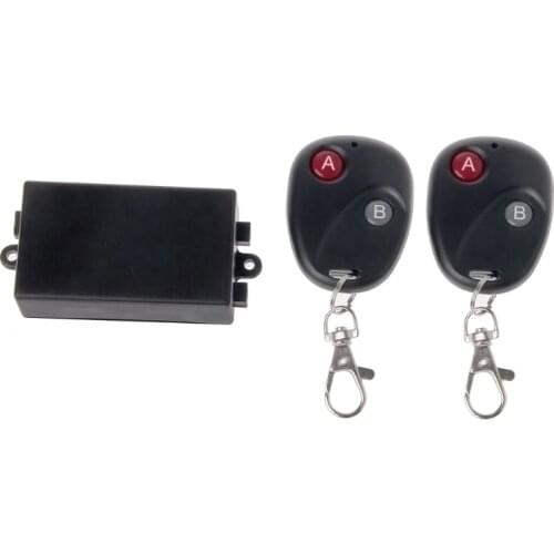 OOTDTY AC 220V 10A 315MHz Wireless Relay Remote Control Switch Receiver 2x LED Transmitter