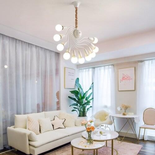 Loft Nordic design pendant lights fixtures modern led dining room home decor industrial hanging lamp