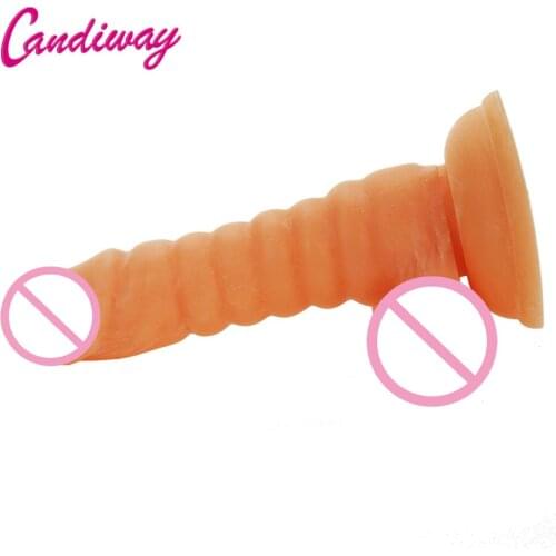 Candiway Suction Dildo Sex Toy for Women Foreplay Sex Products Masturbation Fake Penis cock Sexy porn Product anal plug