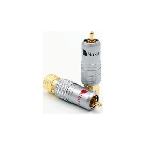 Connectors 2Pcs 10mm Gold Plated Audio RCA Banana Plug Locking Non Solder Banana Plug RCA Wire Connector Socket Adapter