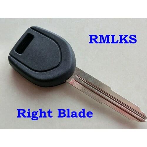 RMLKS New Transponder Key Shell fit for MITSUBISHI Colt Outlander Mirage Pajero Remote Key No Chip Left Right Blade