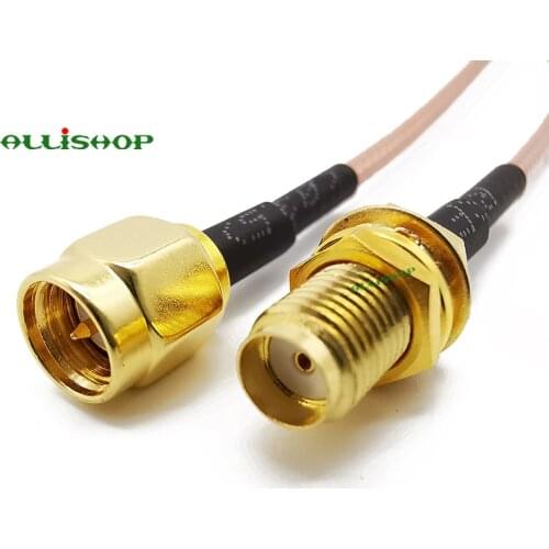 SMA WiFi Antenna SMA Male to SMA Female Adapter RG178 Coax Cable SMA End 4G LTE HT FPV Extender 7CM 10CM 15CM 20CM 30CM 50CM