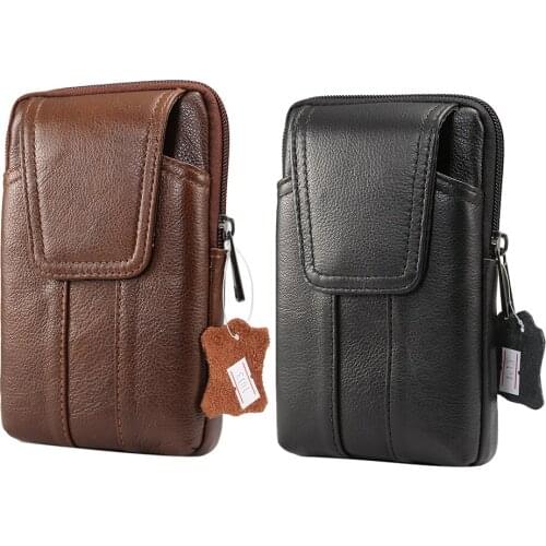 Genuine Leather Pouch Bag, Genuine Leather Belt Pouch For iPhone Xs Max / 8 Plus / 7 Plus Belt Case, For Samsung Galaxy Note 10