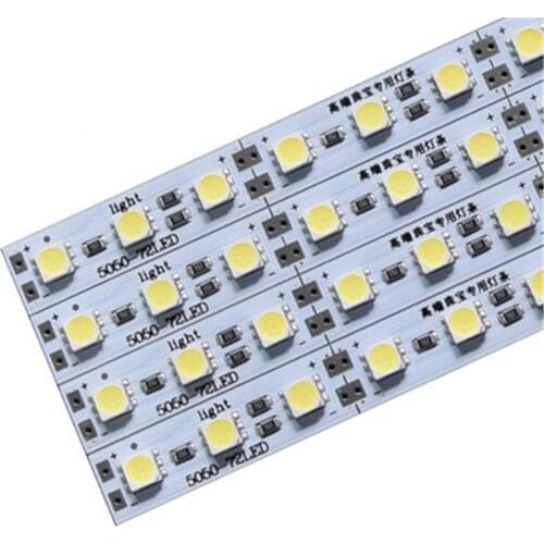 DC12V LED Aluminum Bar Light Rigid Strip SMD5050 50cm Led Light 36LEDs for Cabinet Counter Lighting