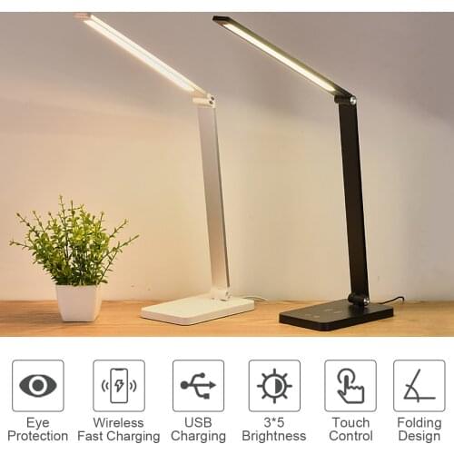 Led Desk Lamps USB Eye-Protection Table Lamp 5 Dimable Level Touch Night Light For Bedroom Bedside Reading lampara Escritorio