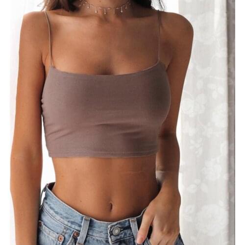 Sexy TankS Top Black Halter Crop Tops Women Summer Camis Backless Camisole Fashion Casual Tube Top Female Sleeveless Cropped Ves
