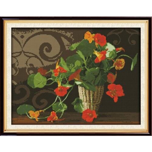 Everlasting Love The Morning Glory Chinese Cross Stitch Kits Ecological Cotton Stamped 11CT DIY Gift Wedding Decoration For Home