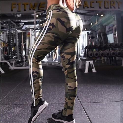 Female Designer High Elastic Fitness legings Women Punk Hip Pop High Waist Camouflage Printing Legging Sexy Excise Pants