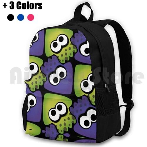 Splatoon Squids Outdoor Hiking Backpack Riding Climbing Sports Bag Splatoon Squid Kid Cute Cool Video Games Game Wii Wii U
